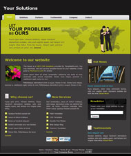 解决方案CSS网页模板