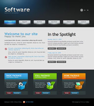 软件公司CSS网页模板