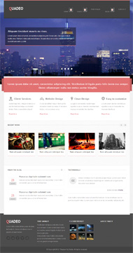 时尚优雅css网站模板