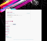 Wordpress Neon Stripes模板