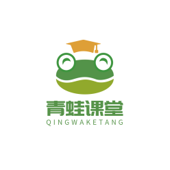 少儿青蛙课堂卡通形象LOGO