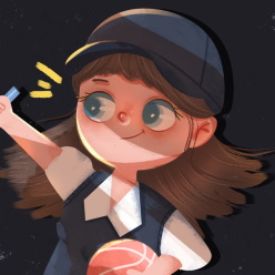 女孩子篮球酷头像