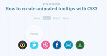 CSS3悬停动画工具提示效果
