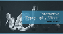 HTML5制作动态印刷特效