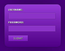 纯CSS3实现紫色登录表单