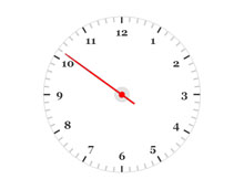 css3动画原理制做的指针时钟