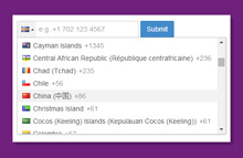 jQuery国际电话输入插件