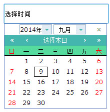 js点击input弹出时间选择器代码