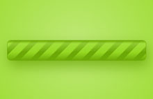 绿色条纹css3进度条代码