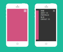 6款html5手机导航菜单特效