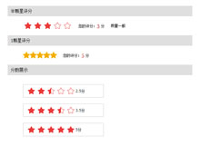 jQuery五星级评分代码