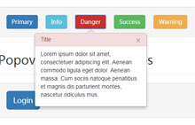 Bootstrap上下左右显示提示框代码