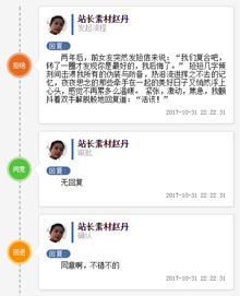 CSS3工单回复时间轴代码