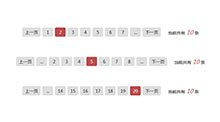 jQuery红色分页样式代码