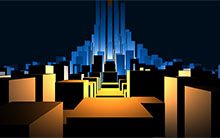HTML5绘制3D城市模型动画特效