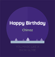 CSS3生日快乐雪花球动画特效