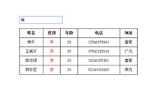 jQuery表格模糊搜索代码