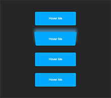 css3悬停按钮变形发光特效