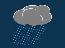 CSS3卡通乌云下雨动画特效