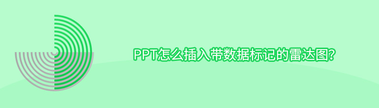 PPT怎么插入带数据标记的雷达图？