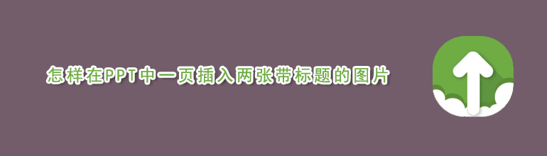 如何在PPT中一页插入两张带标题的图片