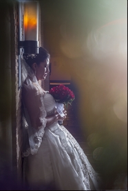 印度新娘白色婚纱图片