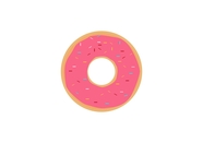 粉色甜甜圈卡通图片