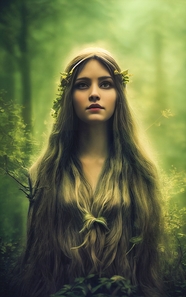 童话故事森林精灵美女图片
