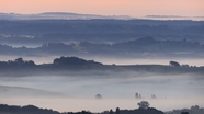 唯美云雾缭绕丘陵山川图片