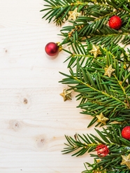 圣诞冷杉木纹背景图片