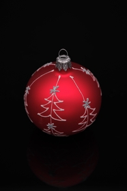 红色圣诞彩球装饰品图片