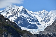 寒冬阿拉斯加州雪山图片