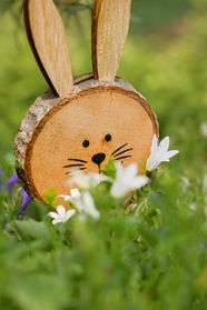 复活节兔子木偶图片