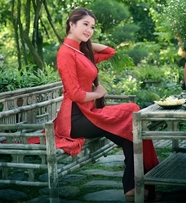 越南奥黛旗袍古典美女图片