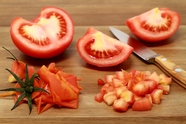 番茄切丁图片