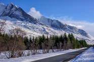冬季雪域高山风光摄影图片