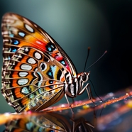 绚丽多彩野生蝴蝶图片