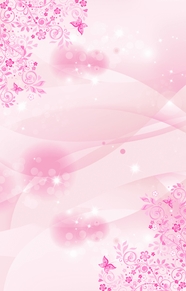扁平矢量花纹粉色梦幻背景图片