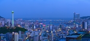 韩国釜山塔夜景图片