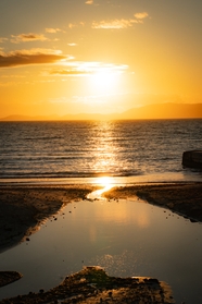 黄昏马略卡岛夕阳图片