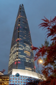韩国汉城摩天大楼夜景图片