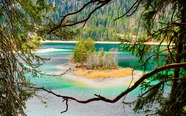 巴伐利亚山川湖岛风光摄影图片