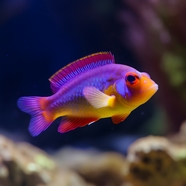 水族馆彩色观赏鱼摄影图片