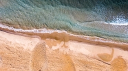 卡马尔格海边沙滩摄影图片
