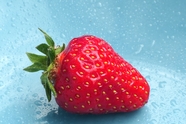 红色可口草莓动感摄影图片