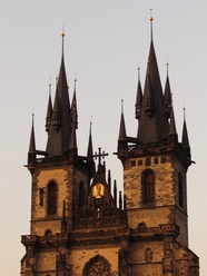 布拉格教会建筑摄影图片