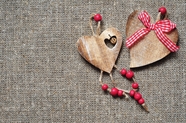 情人节爱心装饰木制品图片