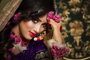 印度新娘美女写真摄影图片