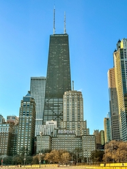 芝加哥摩天大楼建筑摄影图片