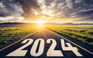 奔向2024年图片素材